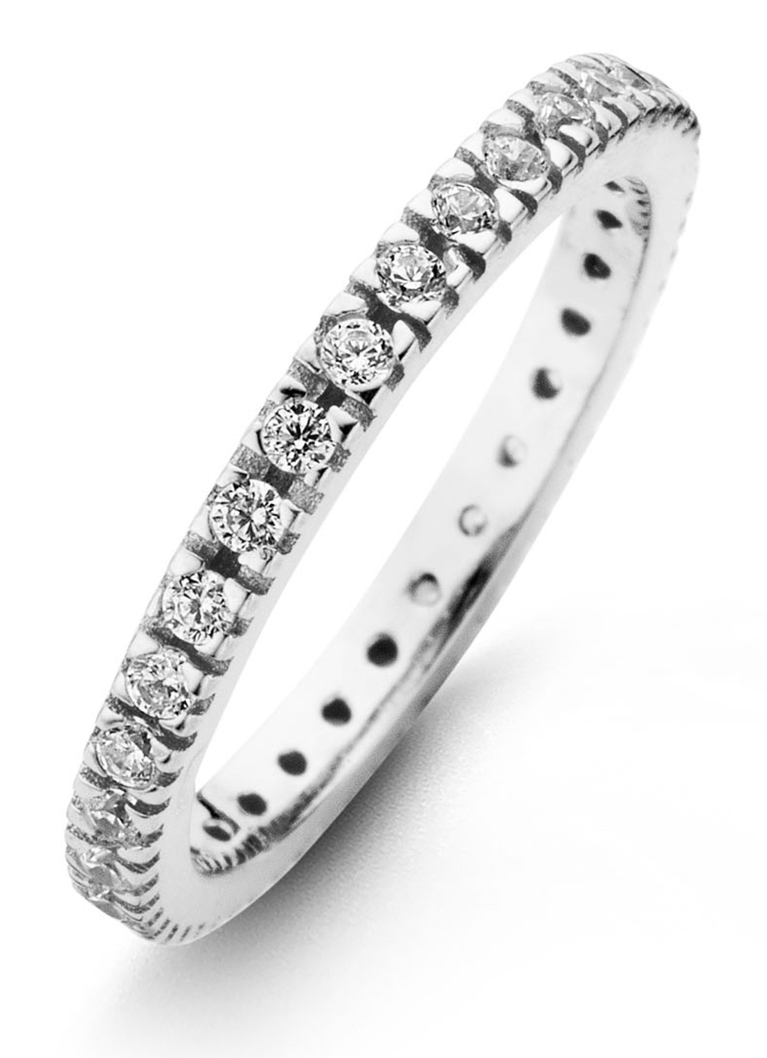 Casa Jewelry Forever ring van zilver met zirkonia  - voorkant 2 zilver