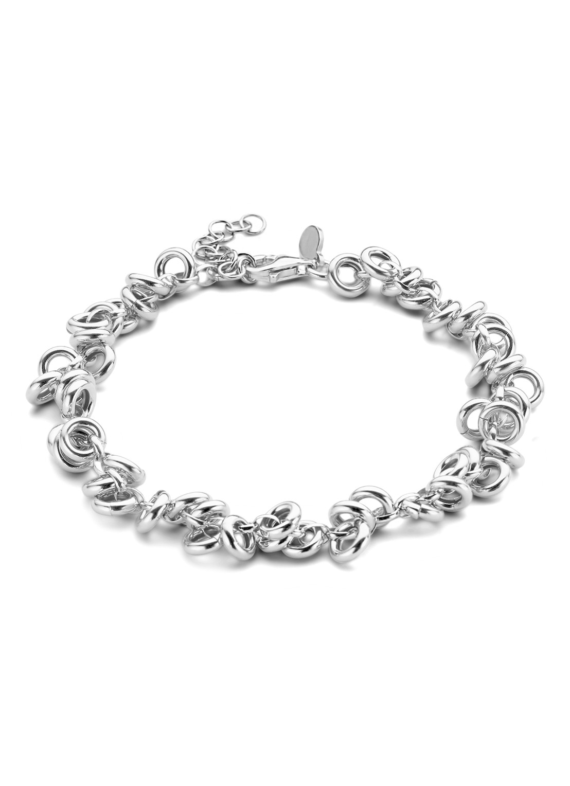 Casa Jewelry Jada schakelarmband van zilver - voorkant zilver