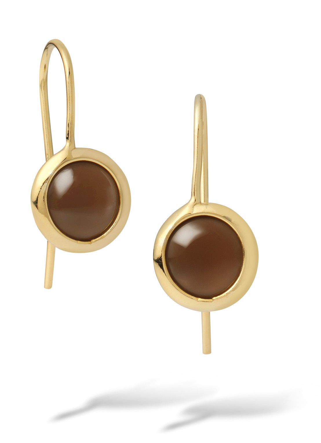 Casa Jewelry Juliette oorhangers verguld - voorkant goud