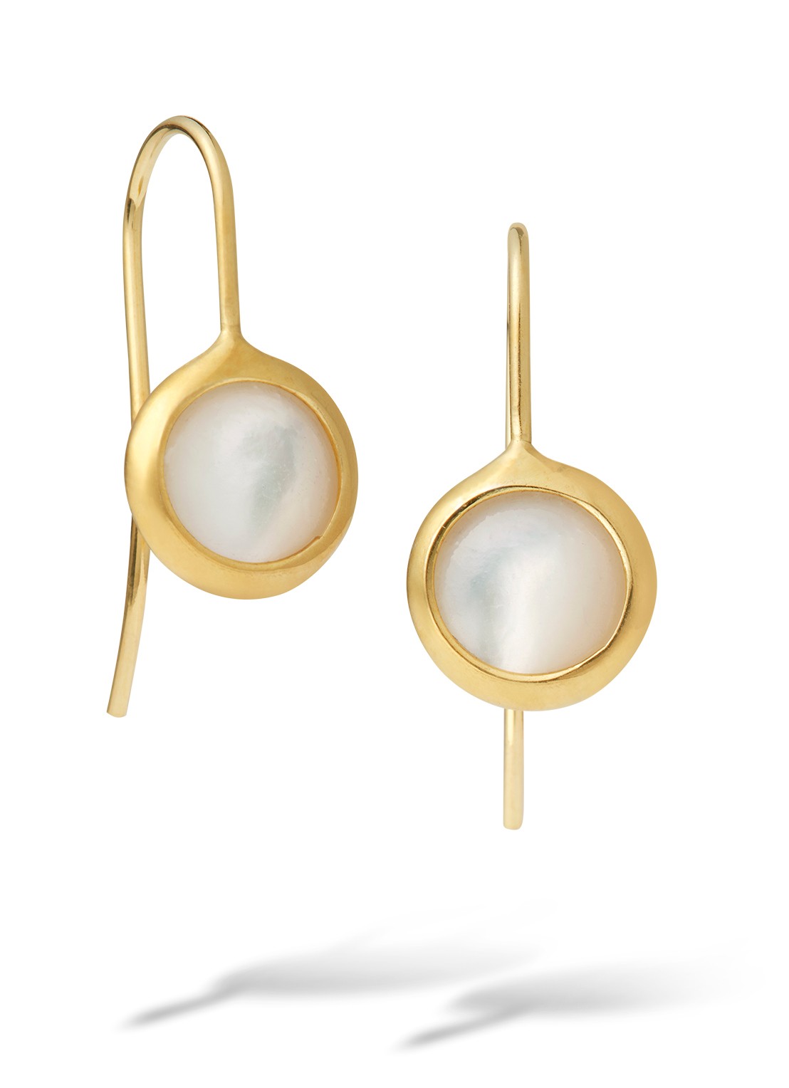 Casa Jewelry Juliette oorhangers verguld  - voorkant goud