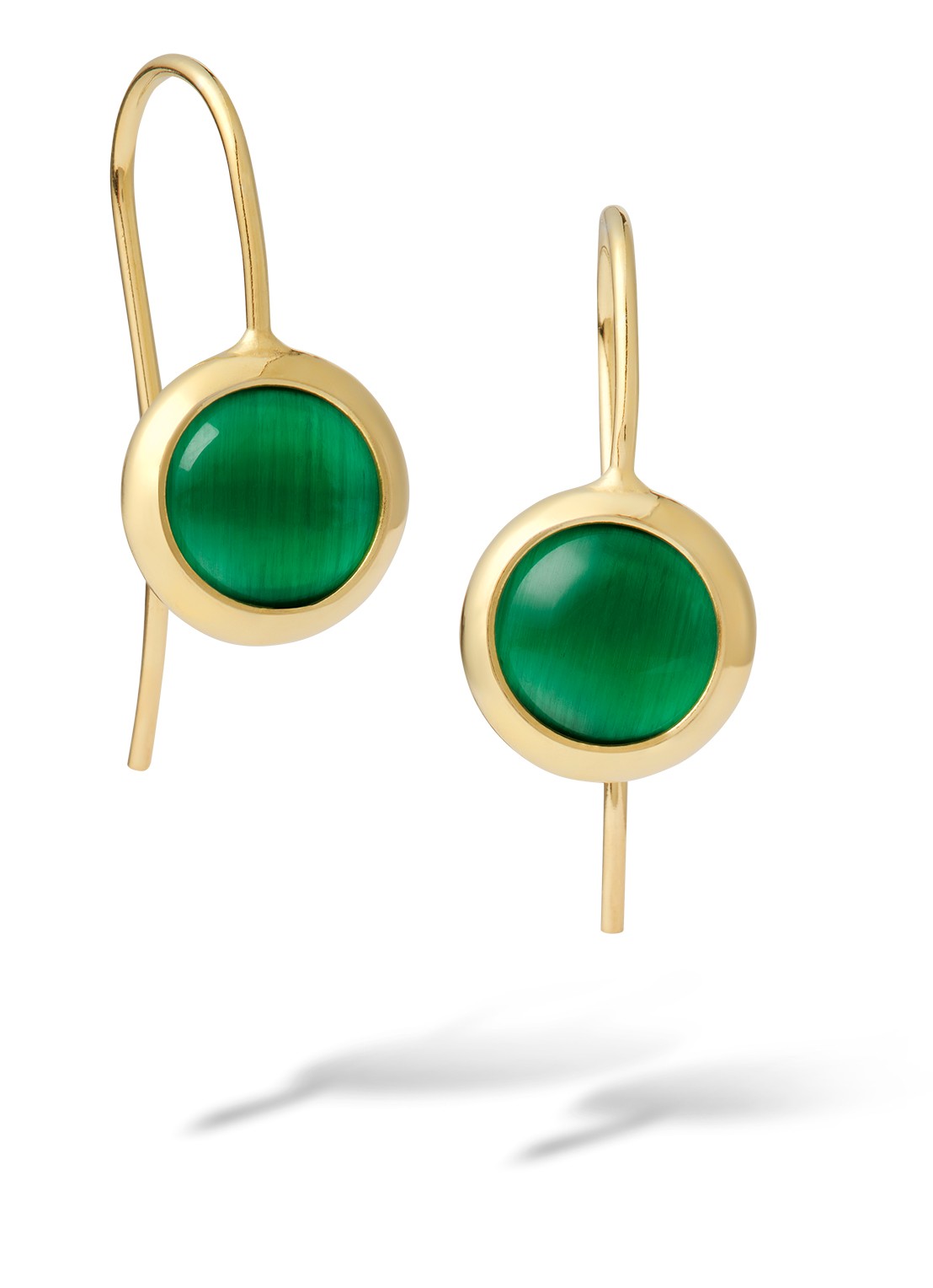 Casa Jewelry Juliette oorhangers verguld  - voorkant goud