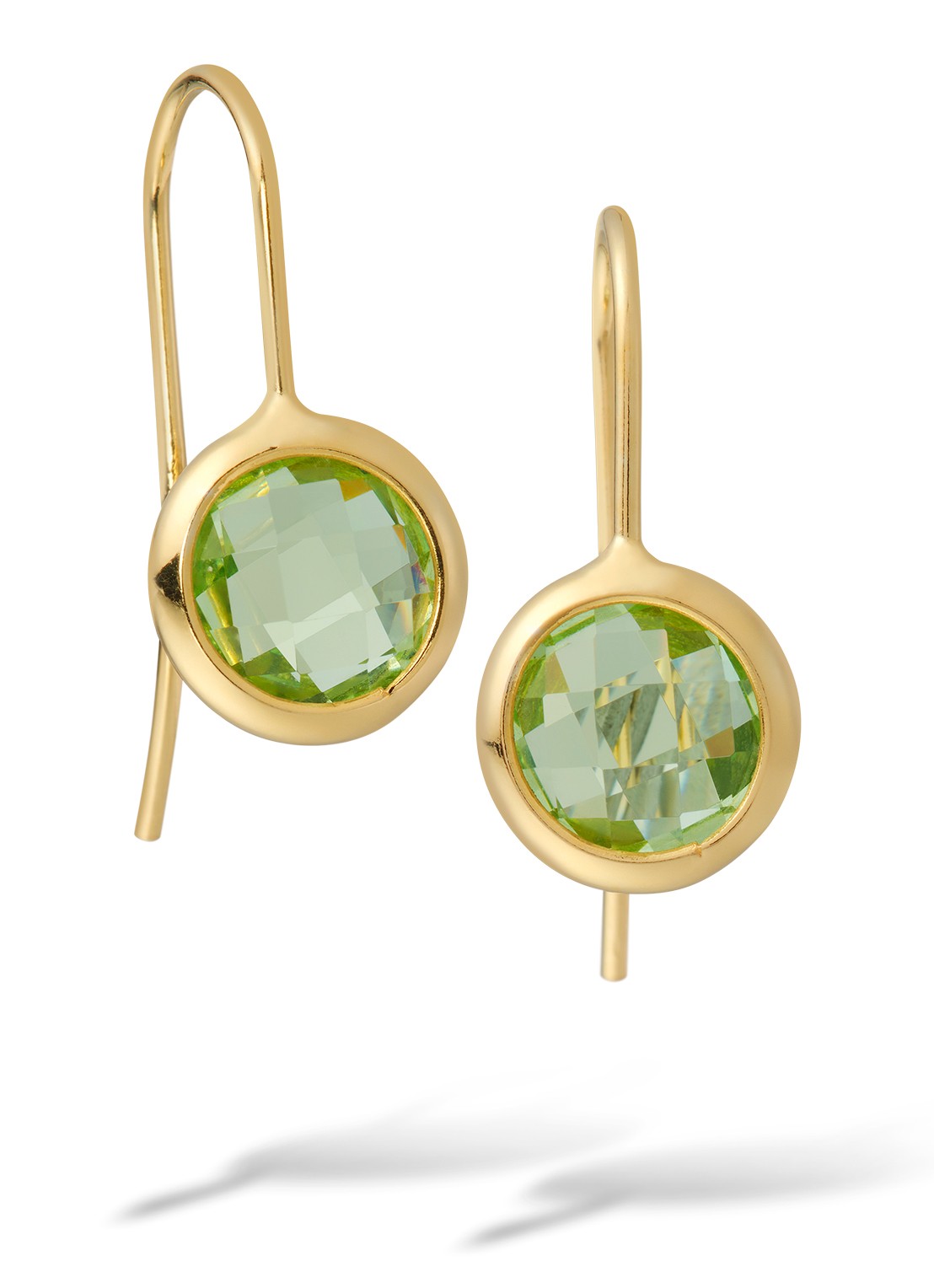 Casa Jewelry Juliette oorhangers verguld - voorkant goud