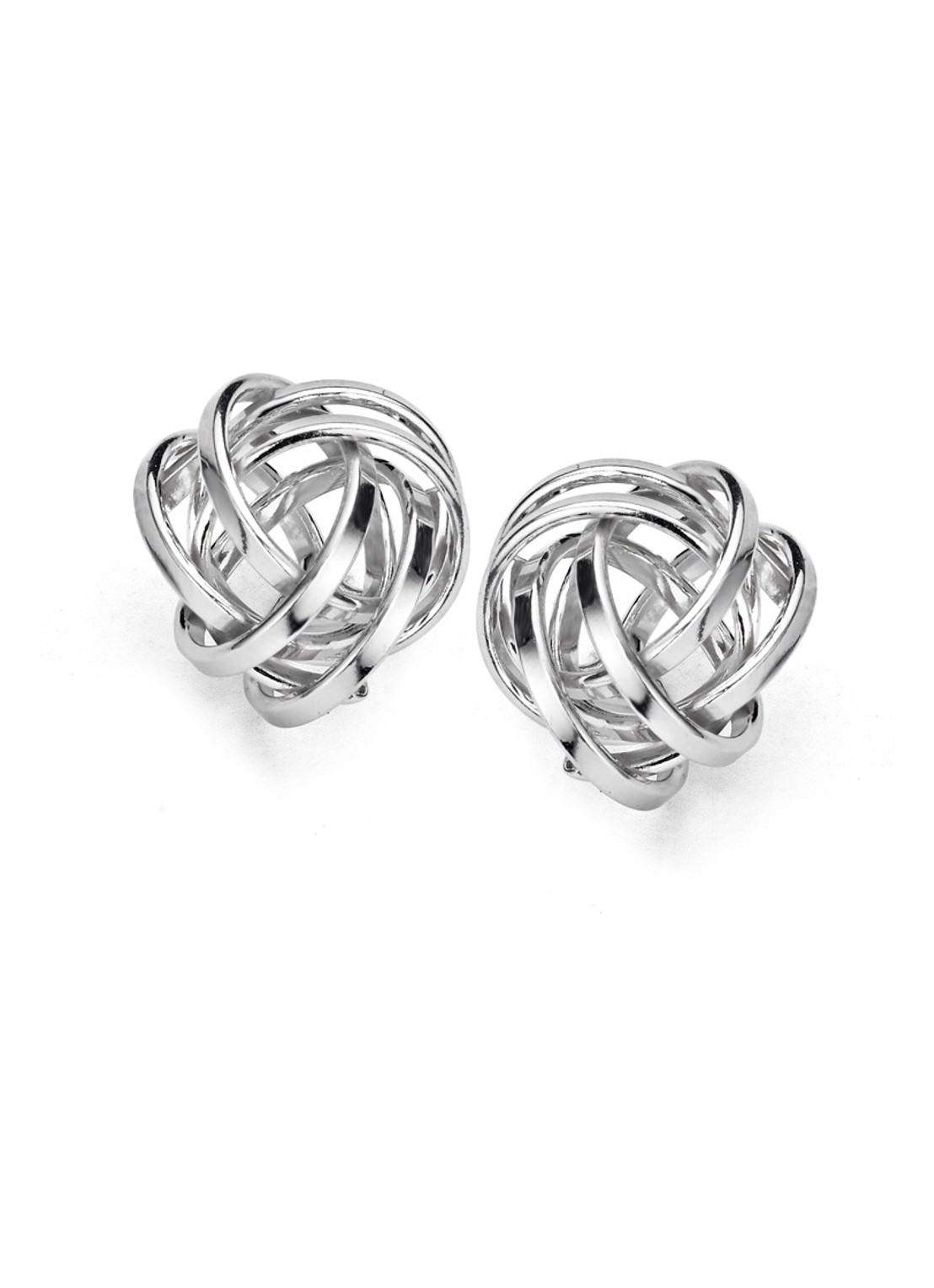 Casa Jewelry Knoopje oorknopjes van zilver - voorkant zilver
