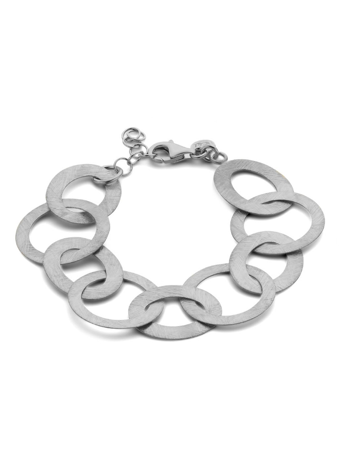 Casa Jewelry Lola schakelarmband van zilver - voorkant zilver