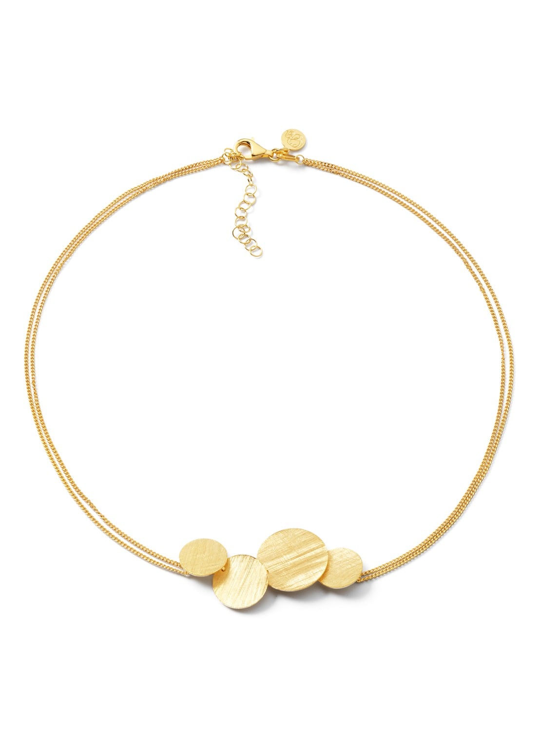Casa Jewelry Luna ketting verguld - voorkant goud