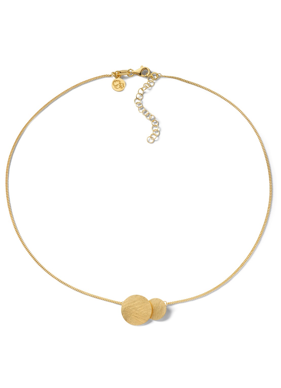 Casa Jewelry Luna Mini ketting verguld  - voorkant goud
