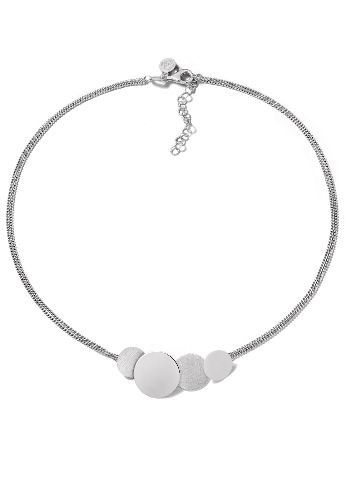 Casa Jewelry Luna Shiny S ketting van zilver  - voorkant zilver