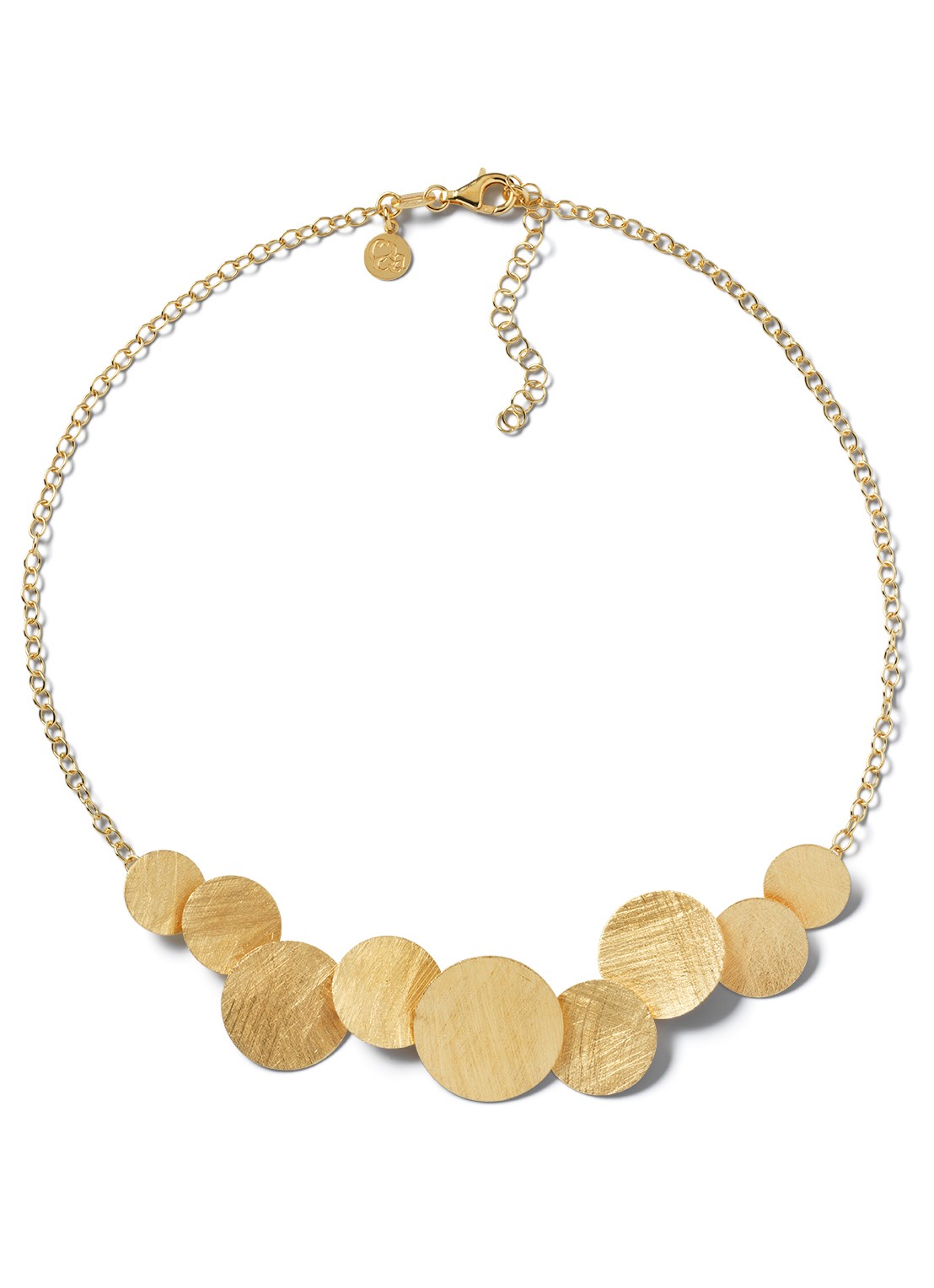 Casa Jewelry Luna XL ketting verguld - voorkant goud