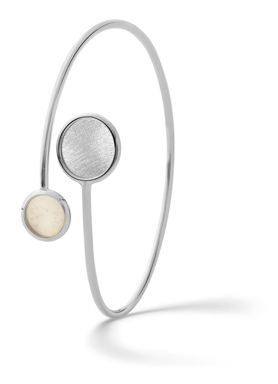 Casa Jewelry Minou bangle van zilver - voorkant zilver