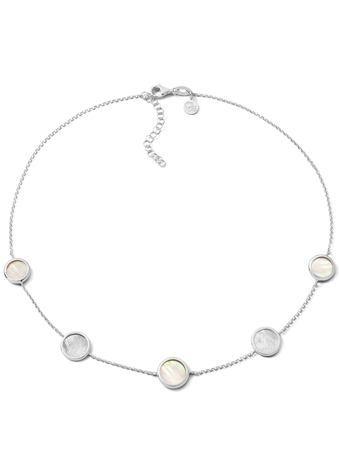 Casa Jewelry Minou Mini ketting van zilver - voorkant zilver