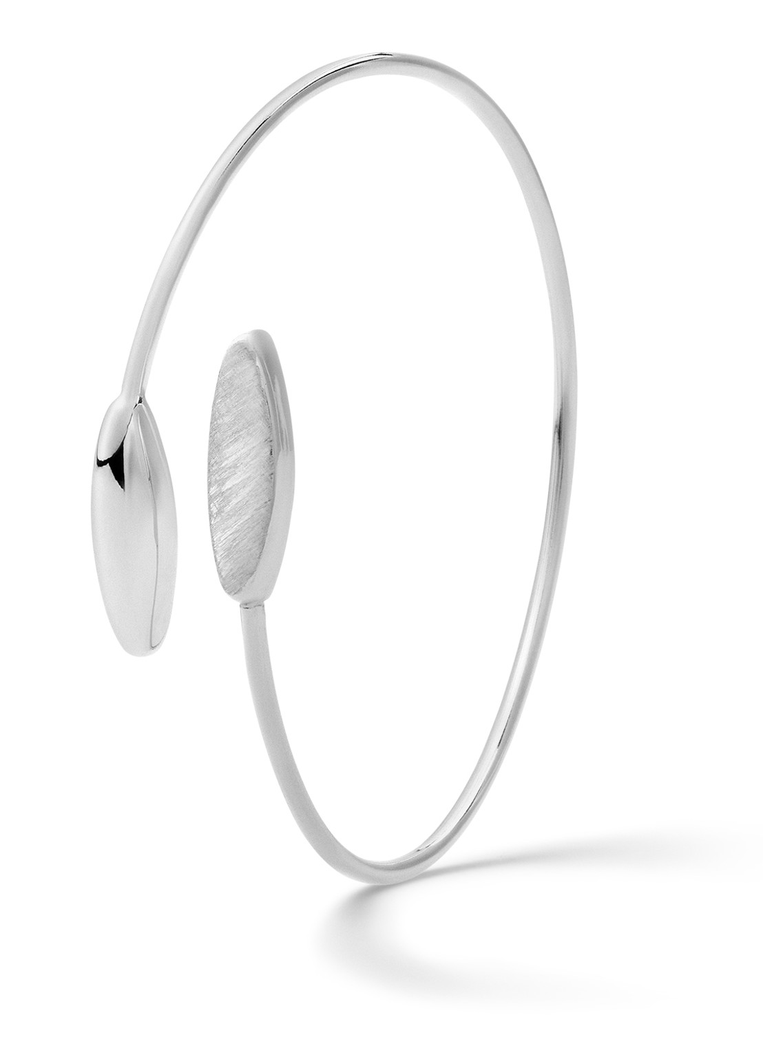 Casa Jewelry Odil bangle van zilver  - voorkant zilver