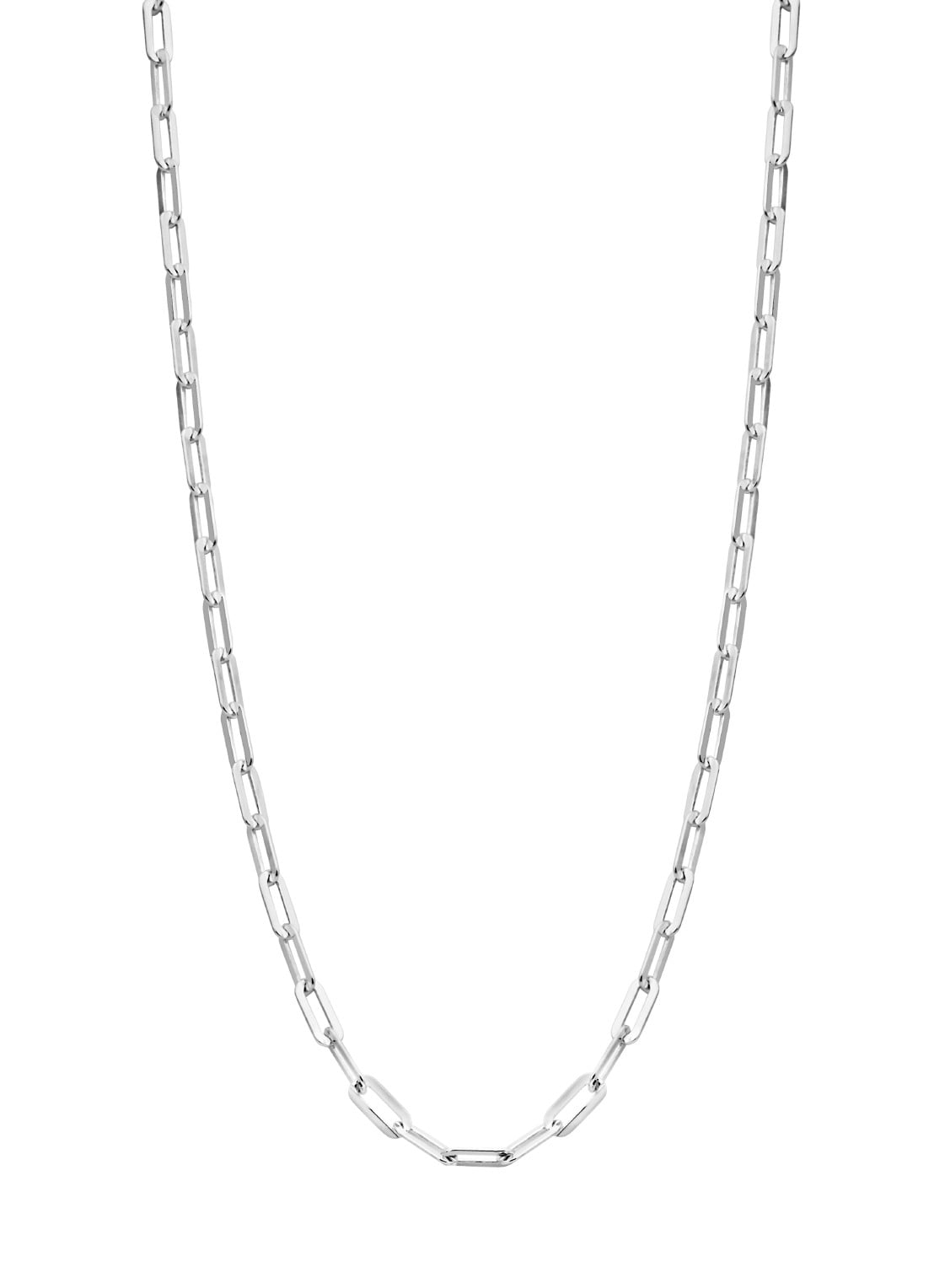 Casa Jewelry Paperclip ketting van zilver - voorkant zilver