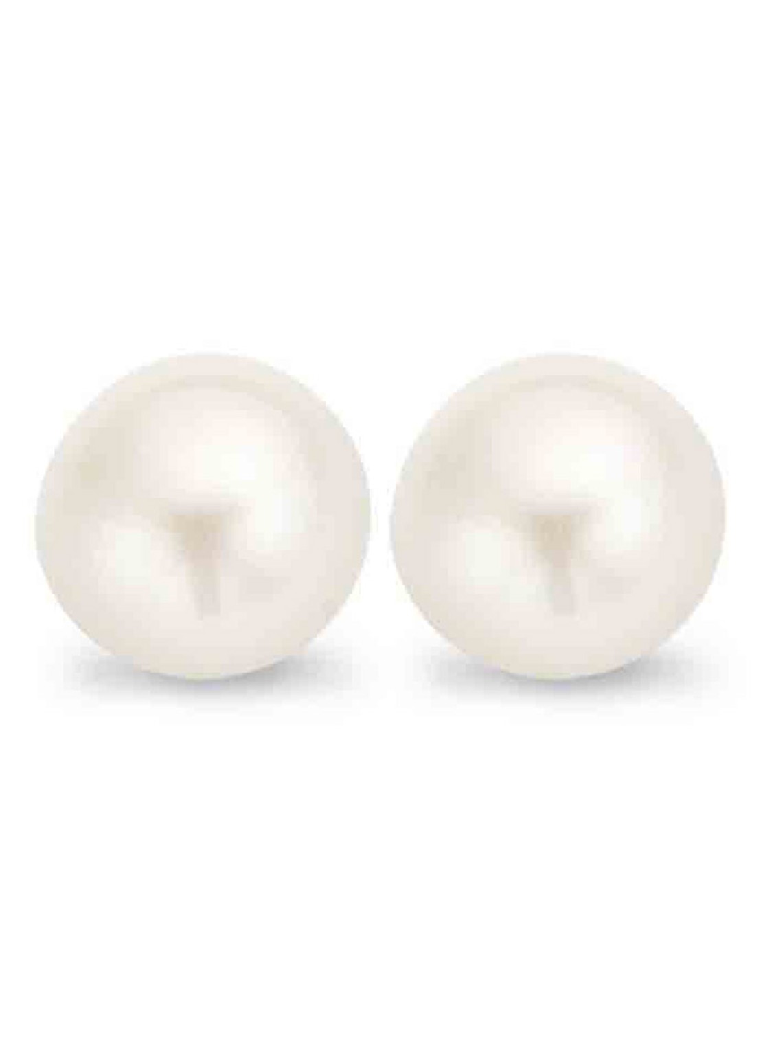 Casa Jewelry Tahiti oorknopjes met parel - voorkant zilver