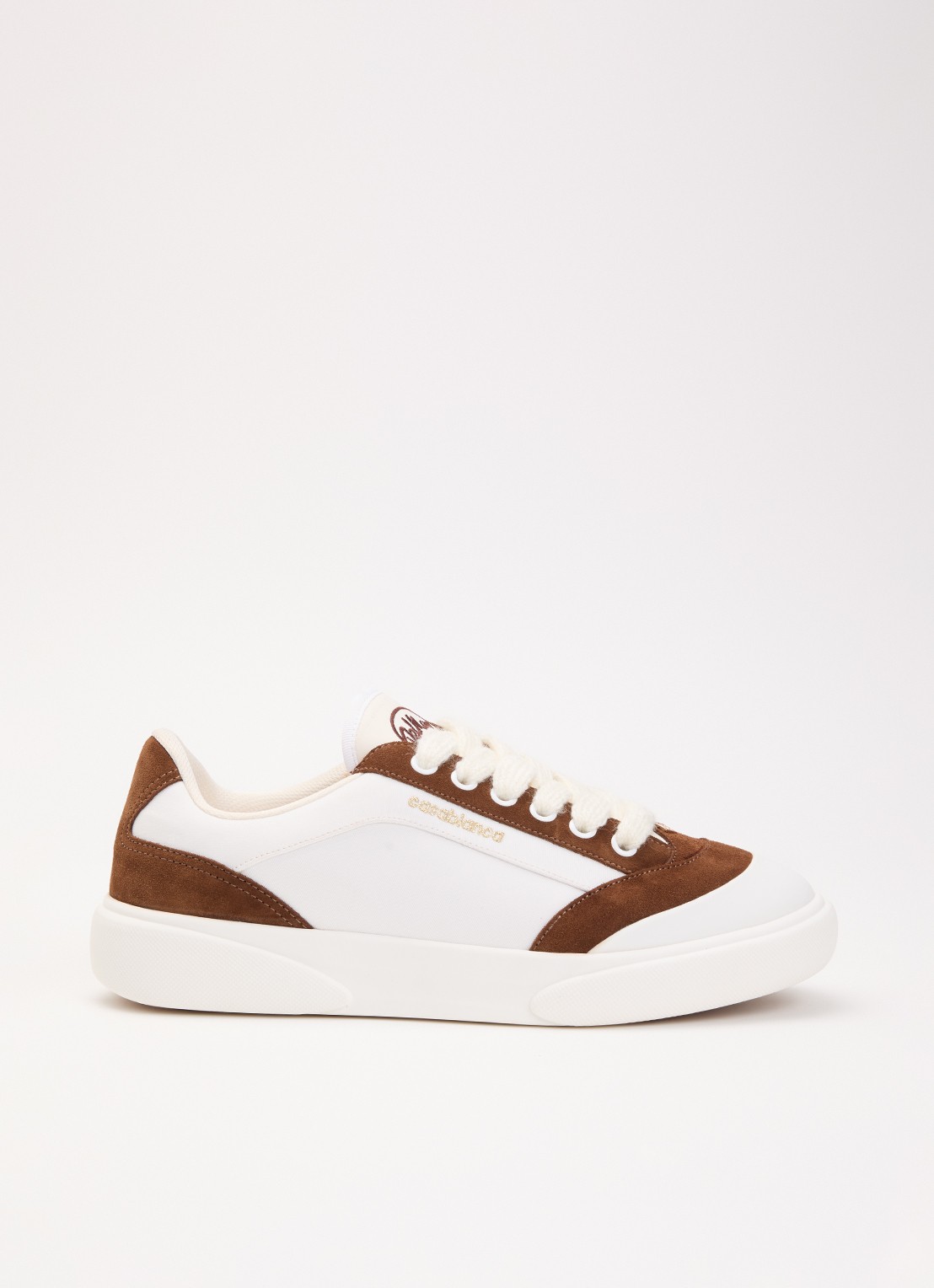 Casablanca Del Mar sneaker met details van suède - voorkant wit