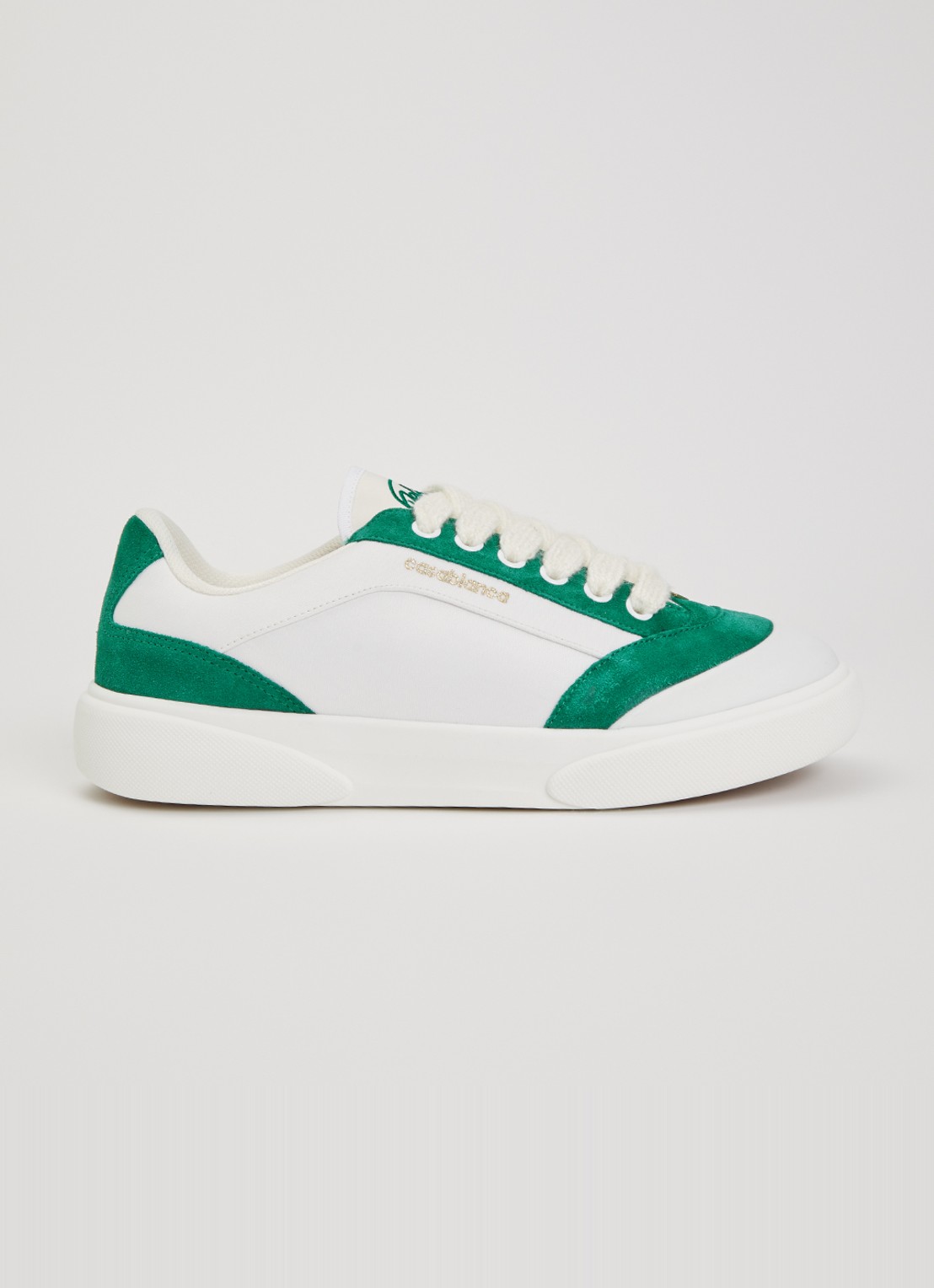 Casablanca Del Mar sneaker met details van suède - voorkant wit