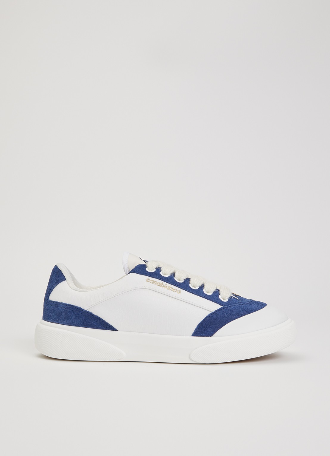 Casablanca Del Mar sneaker met details van suède - voorkant wit