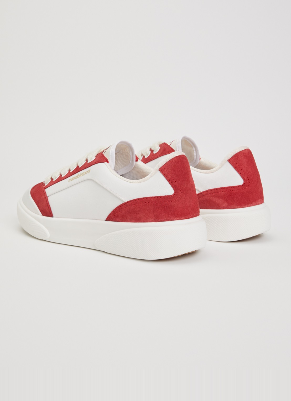Casablanca Del Mar sneaker met details van suède - achterkant 2 wit