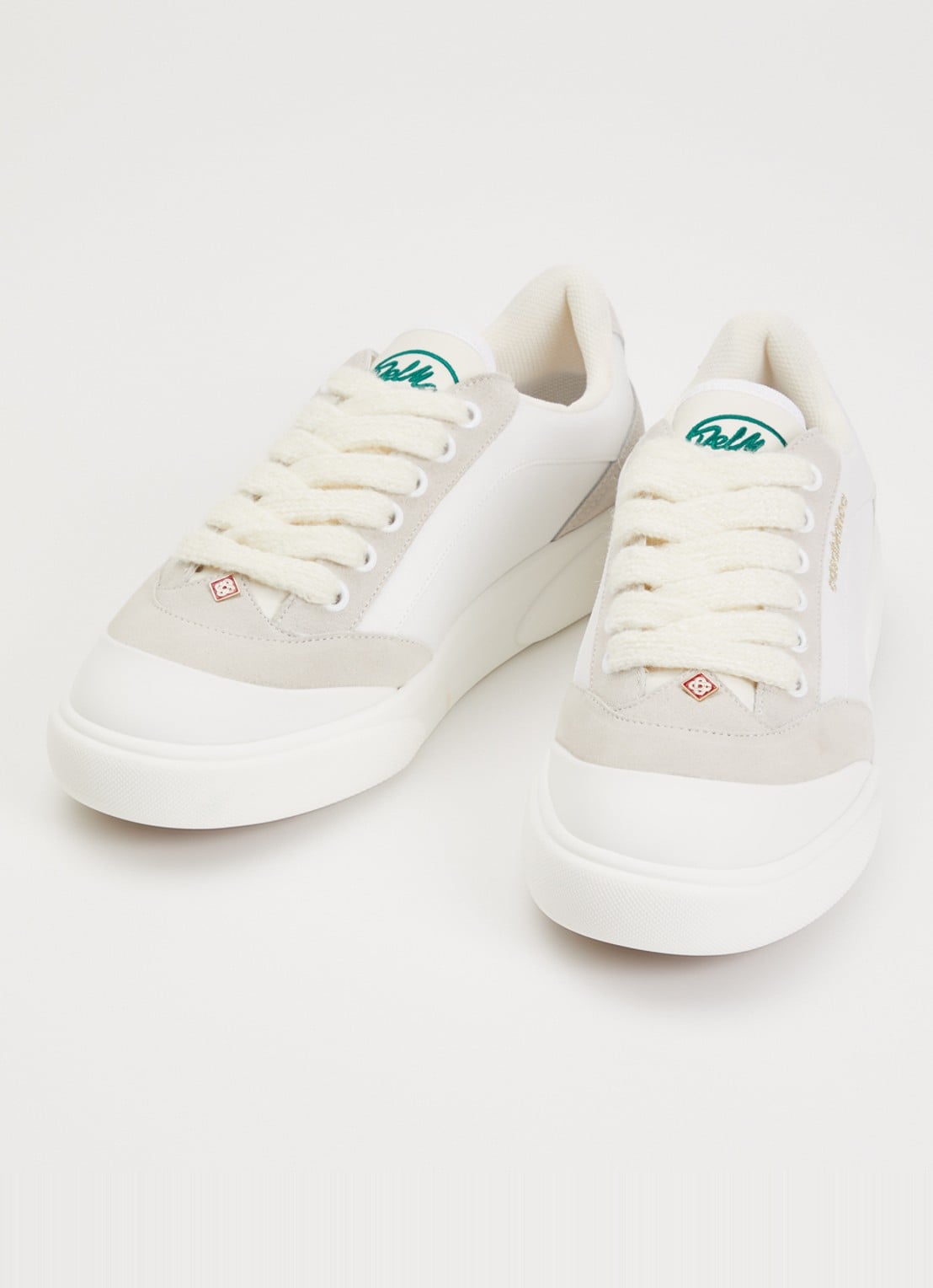 Casablanca Del Mar sneaker van canvas met suède details - detail 3 wit