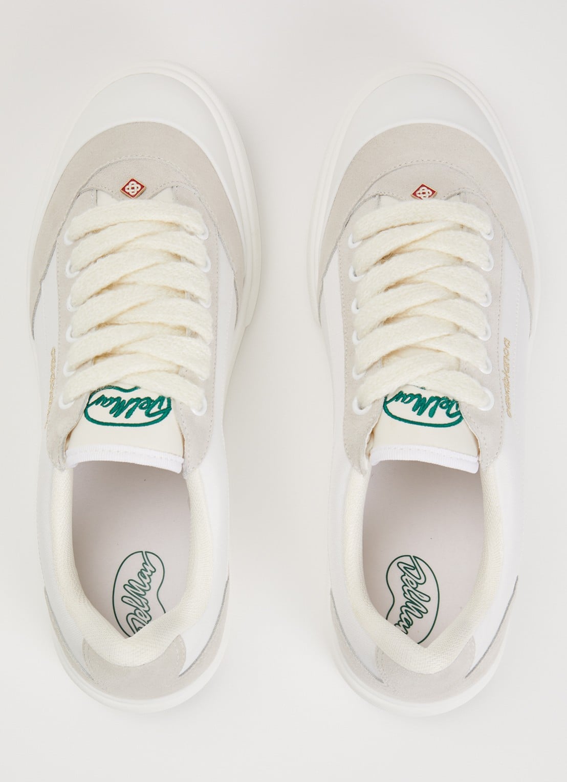Casablanca Del Mar sneaker van canvas met suède details - detail 4 wit