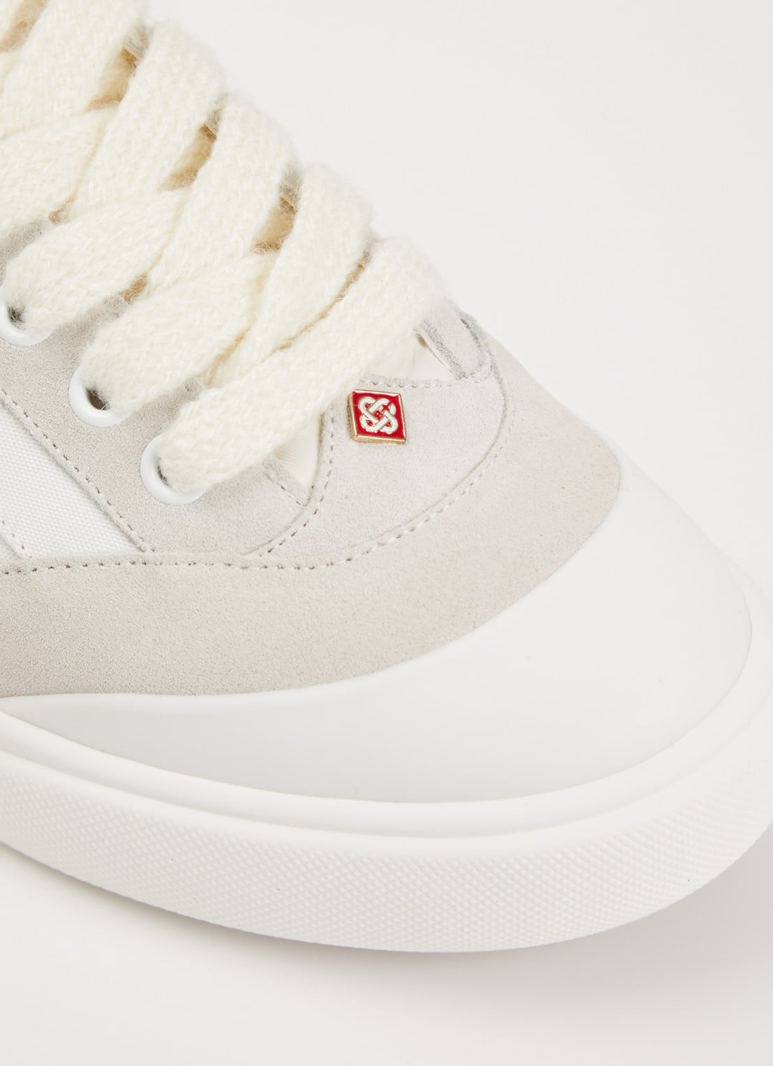 Casablanca Del Mar sneaker van canvas met suède details - detail 6 wit
