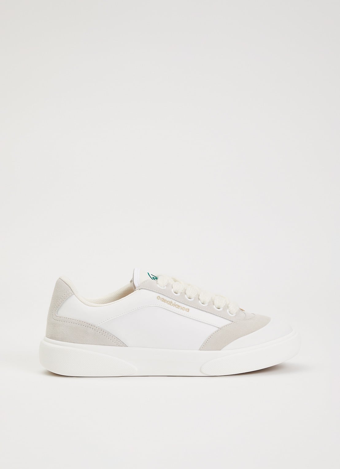 Casablanca Del Mar sneaker van canvas met suède details - voorkant 2 wit