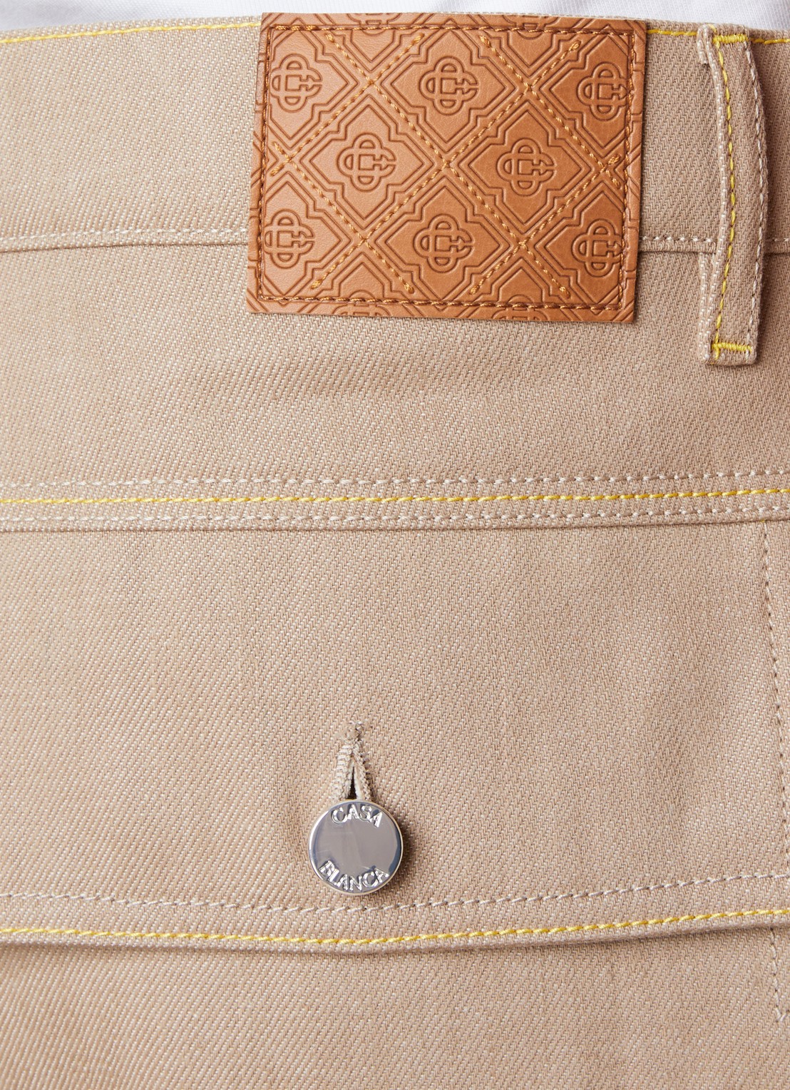 Casablanca Desert Canvas loose fit cargobroek van canvas - detail 3 beige