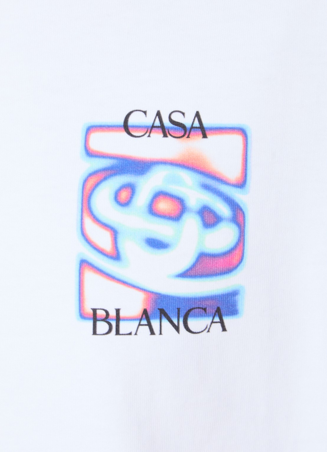 Casablanca Heat Map T-shirt met logo- en backprint - detail 5 wit