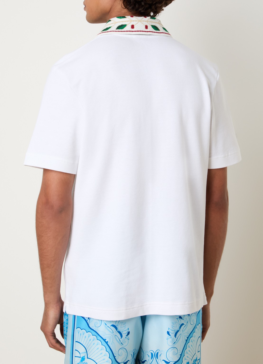 Casablanca Laurel regular fit polo met logo - achterkant 5 wit