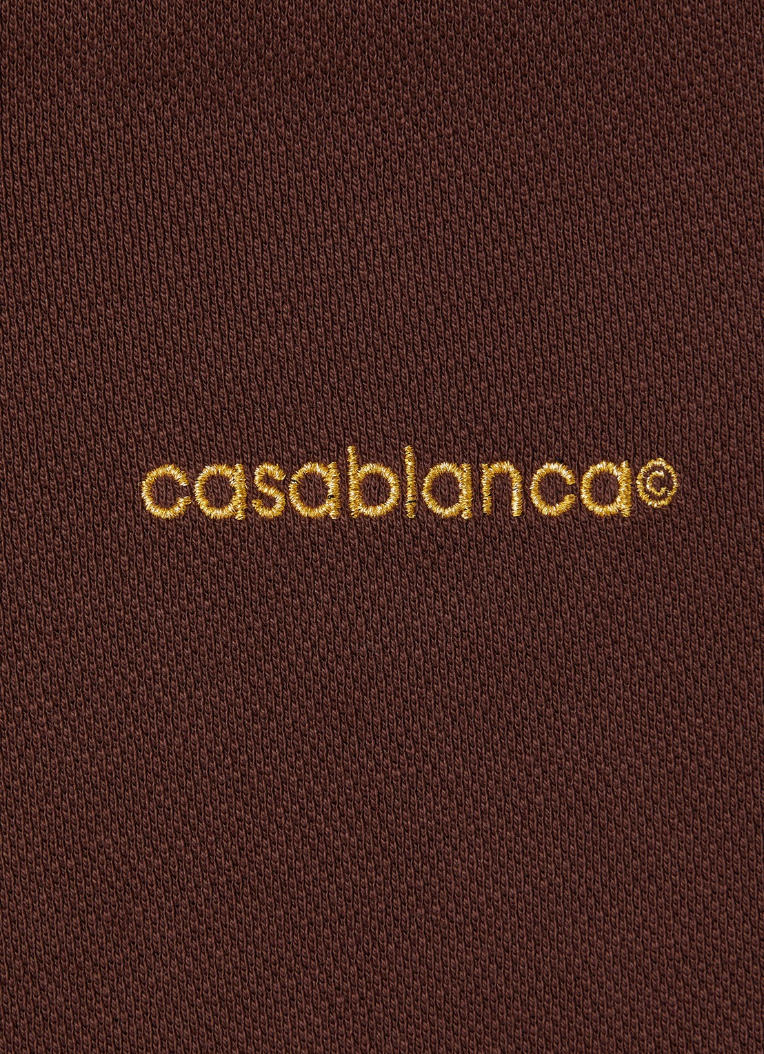 Casablanca Laurel regular fit polo met logo - detail 2 bruin