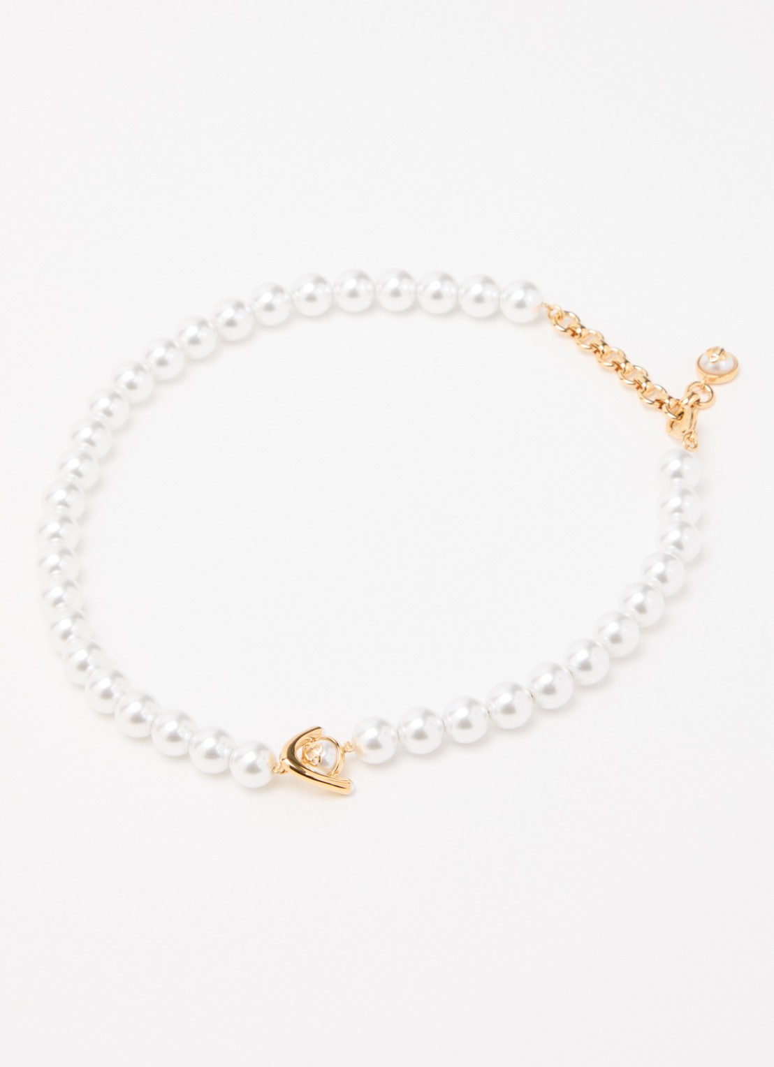 Casablanca Lotus parelketting verguld - detail 2 goud