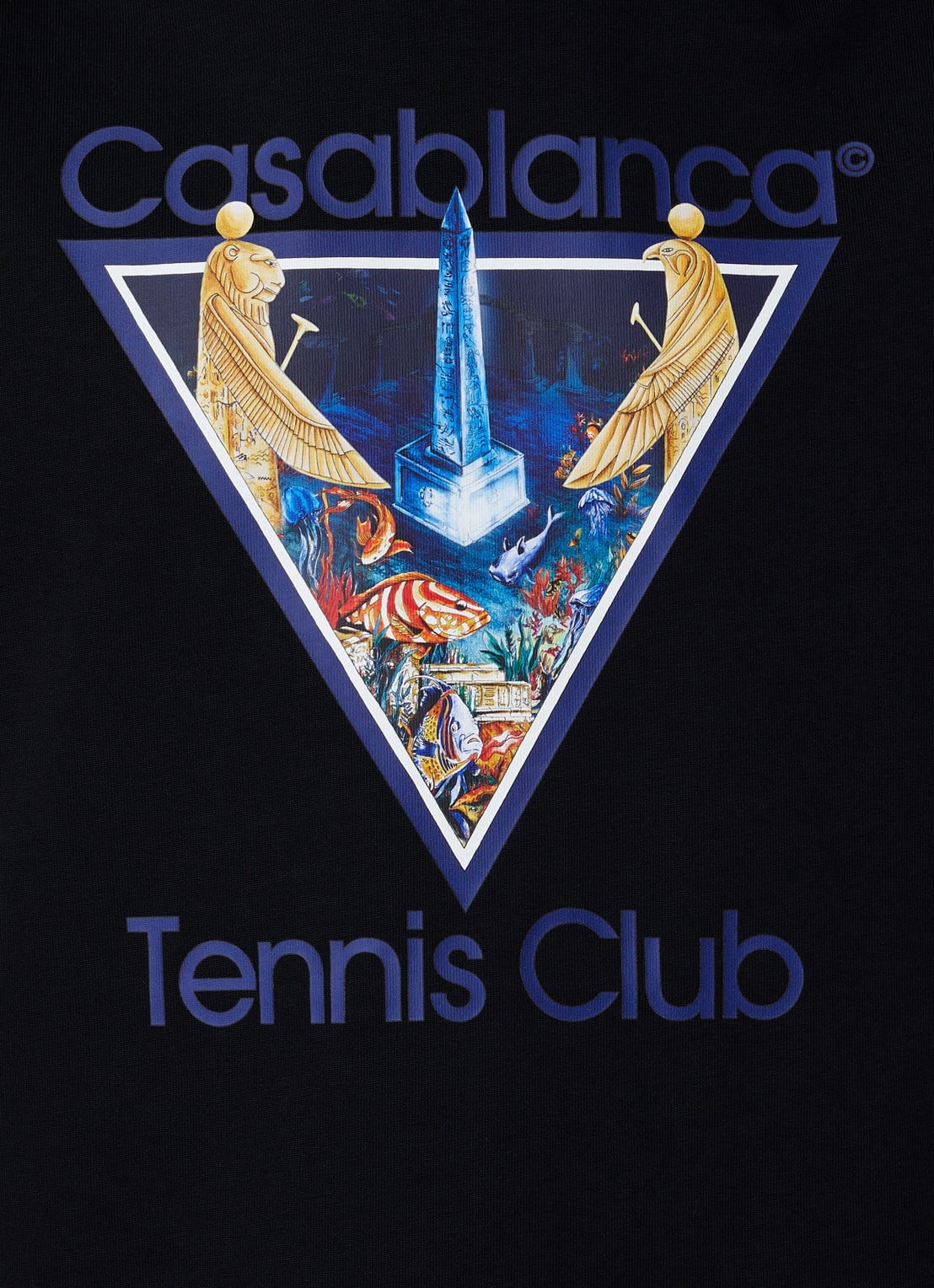 Casablanca Monder Perdu T-shirt met logoprint - detail 5 zwart