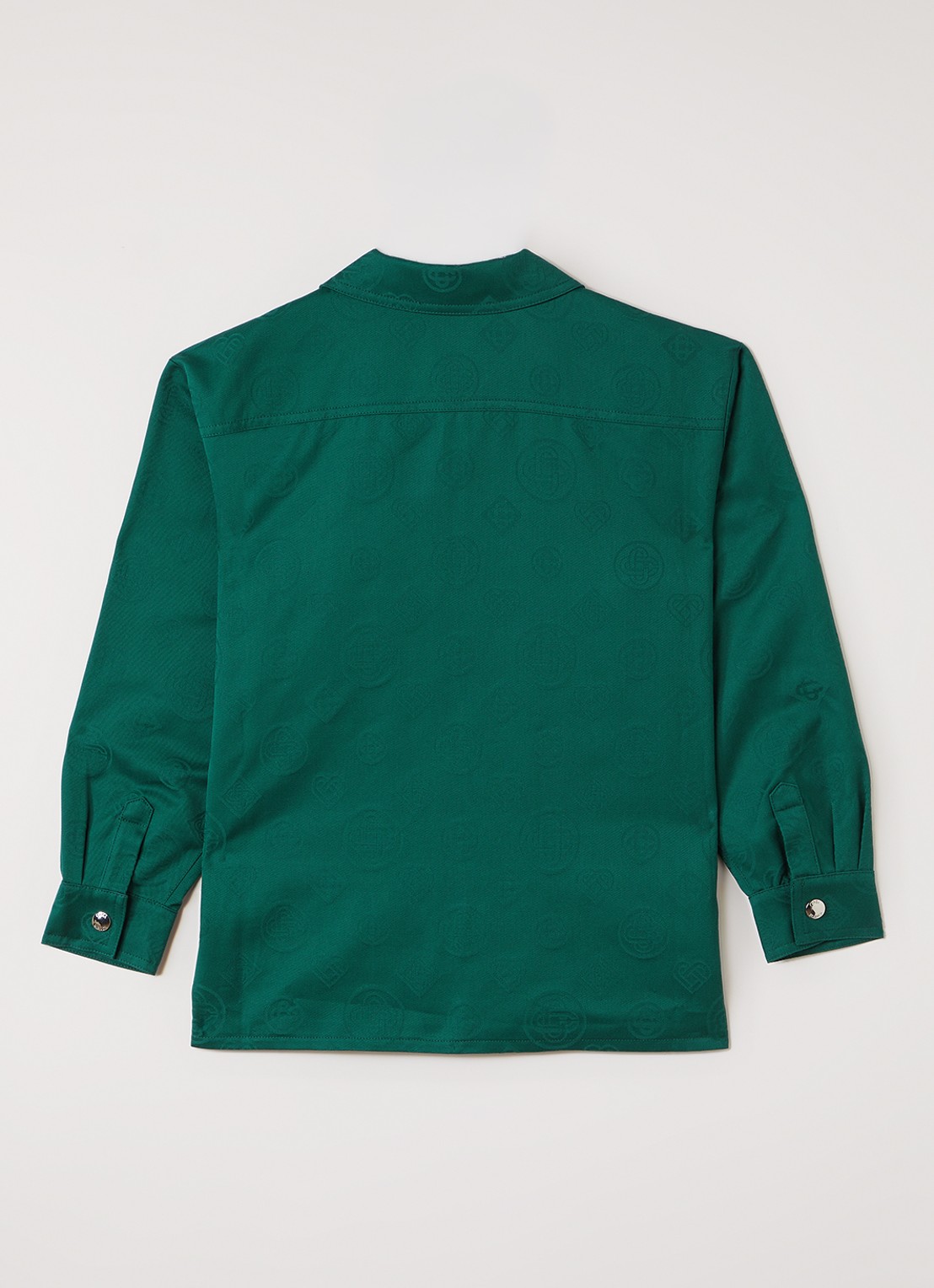 Casablanca Overshirt met logoprint - achterkant 3 groen