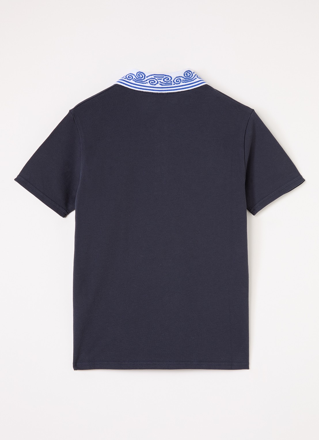 Casablanca Polo met logoborduring - voorkant 2 donkerblauw
