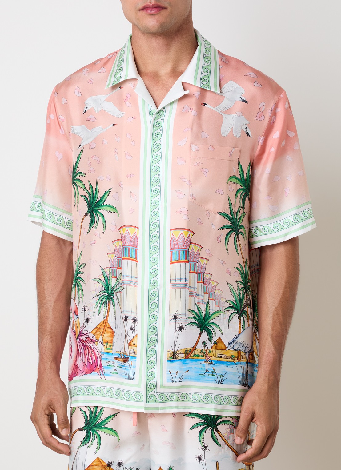 Casablanca Regular fit overhemd van zijde - achterkant 5 multicolor
