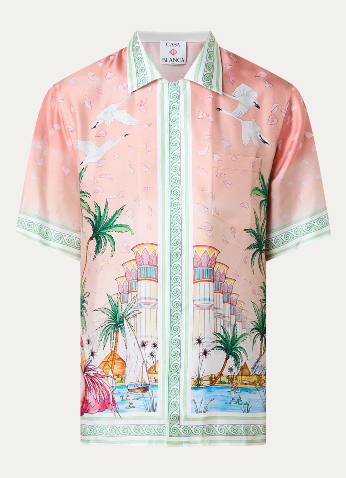 Casablanca Regular fit overhemd van zijde - voorkant multicolor
