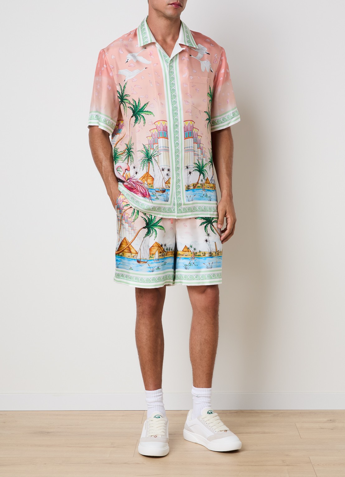 Casablanca Regular fit overhemd van zijde - voorkant 2 multicolor