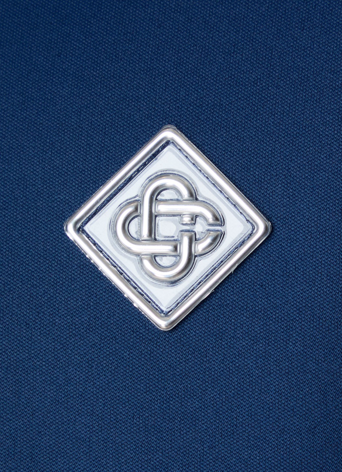 Casablanca Scuba vest met logo - detail 4 donkerblauw