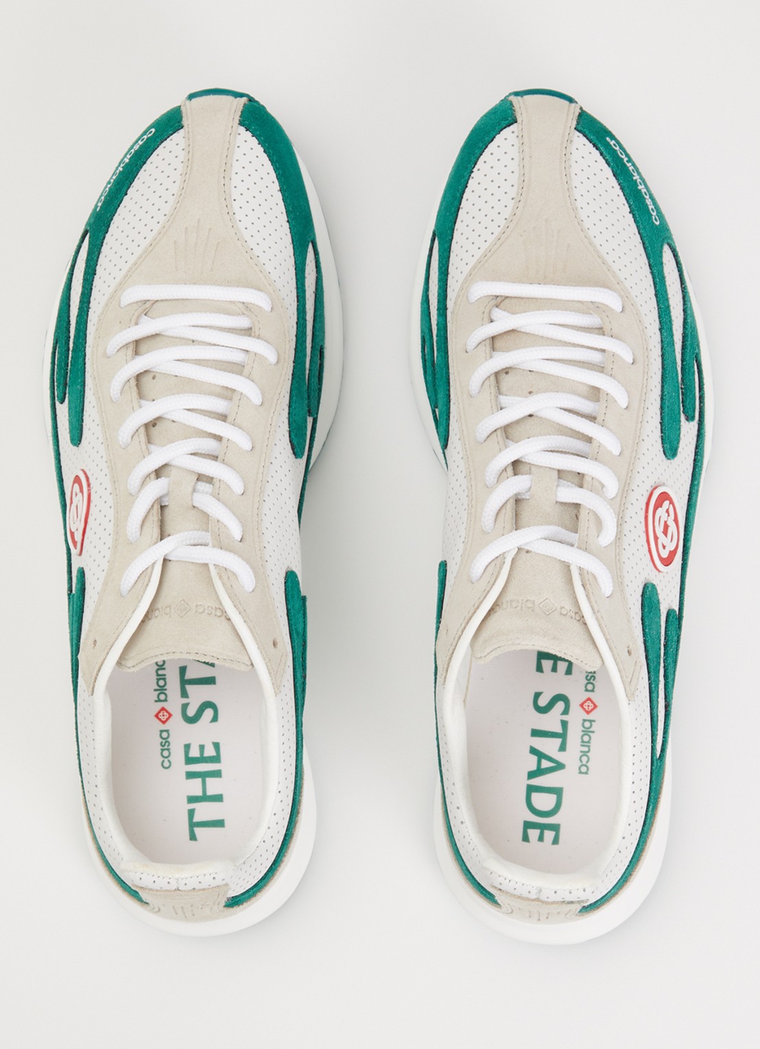 Casablanca Stade sneaker met logo - detail 4 groen