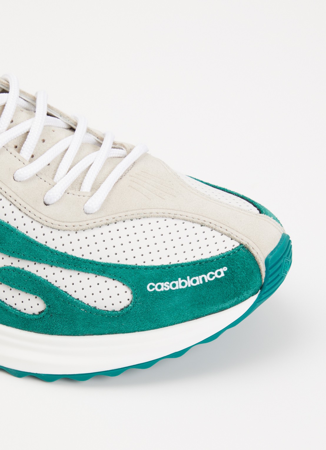 Casablanca Stade sneaker met logo - detail 6 groen