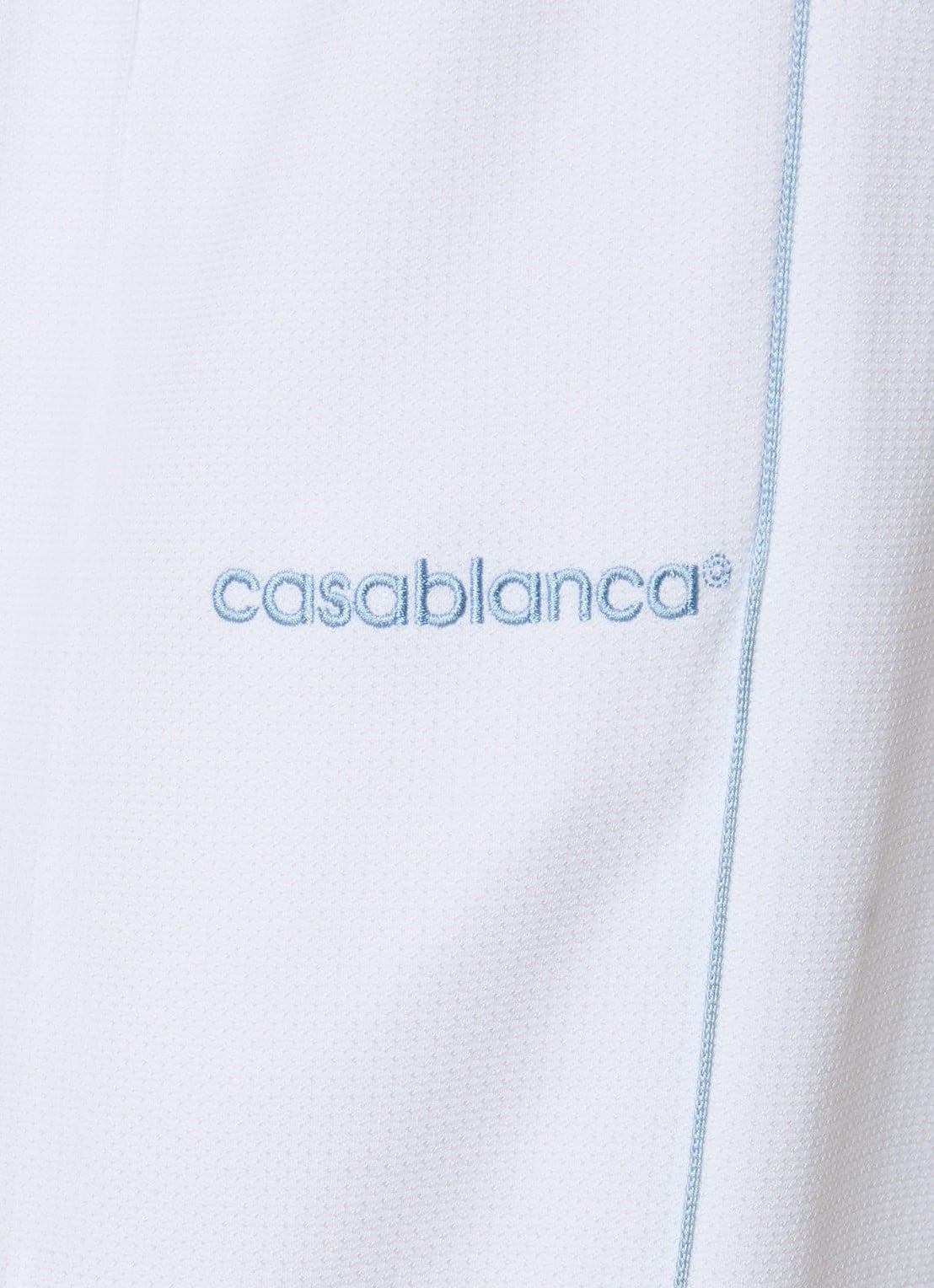 Casablanca Straight fit joggingbroek met ritszakken - detail 3 wit