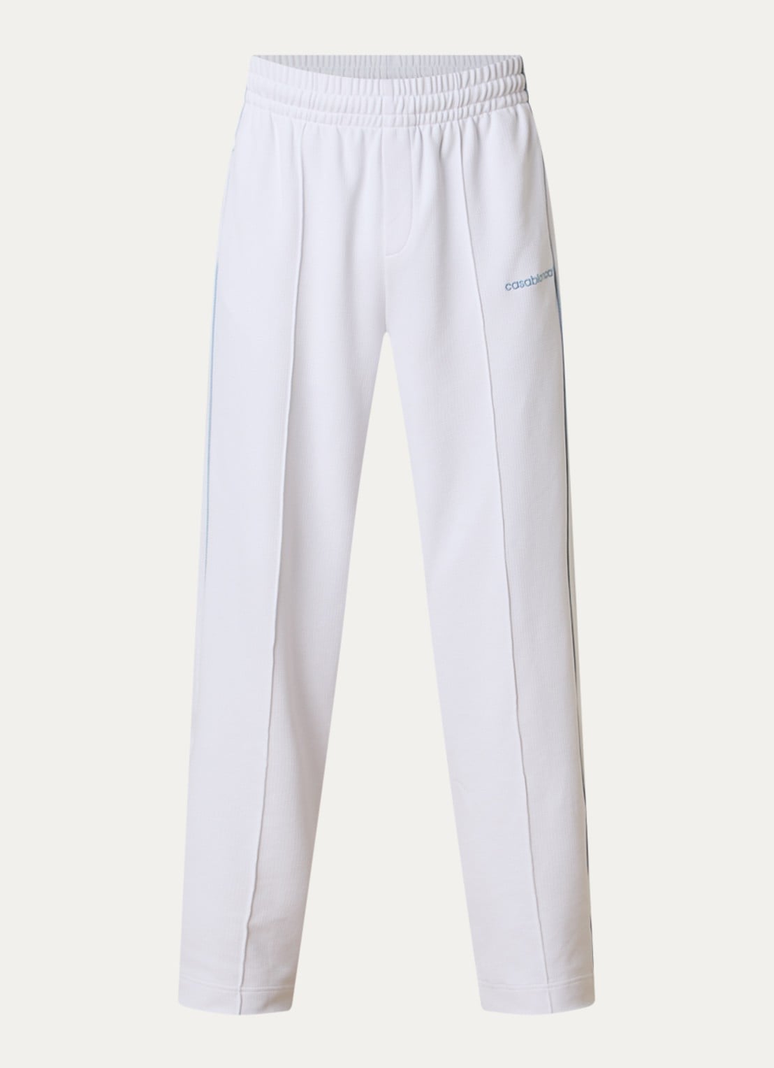 Casablanca Straight fit joggingbroek met ritszakken - voorkant 5 wit