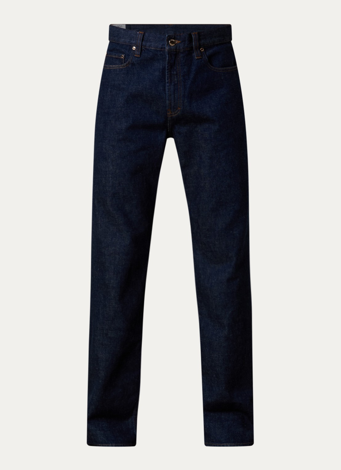 Casablanca Straight leg jeans met donkere wassing - voorkant 5 indigo