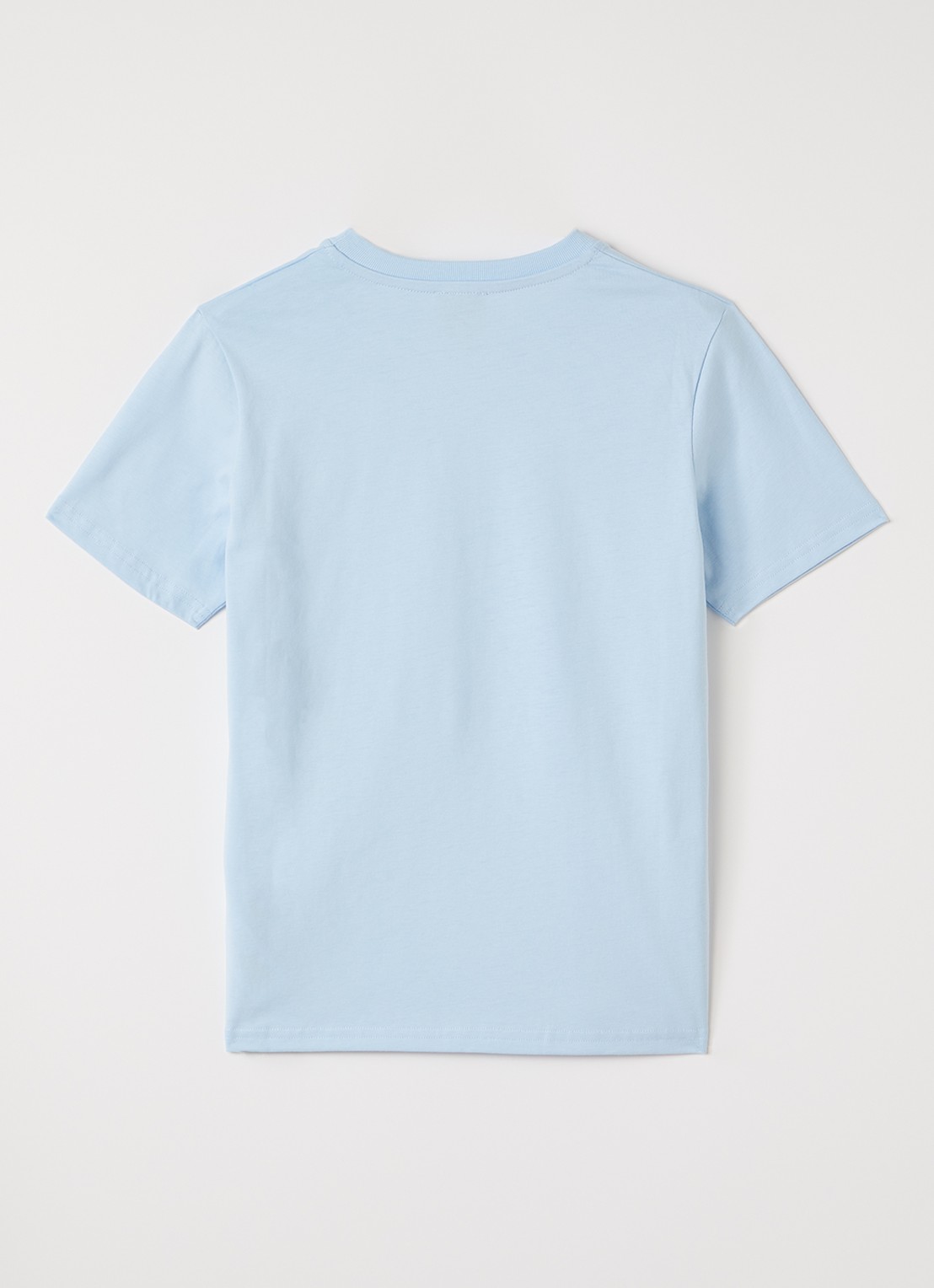 Casablanca T-shirt met logoprint - voorkant 2 lichtblauw