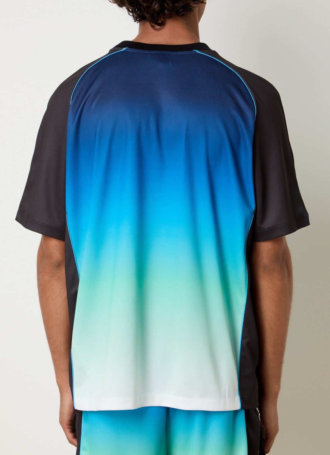 Casablanca T-shirt met print - achterkant 5 blauw