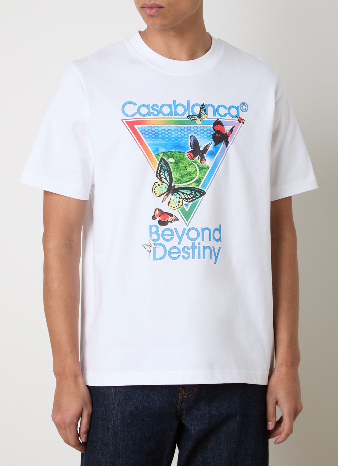 Casablanca Tennis Beyond T-shirt met logoprint - detail 4 wit