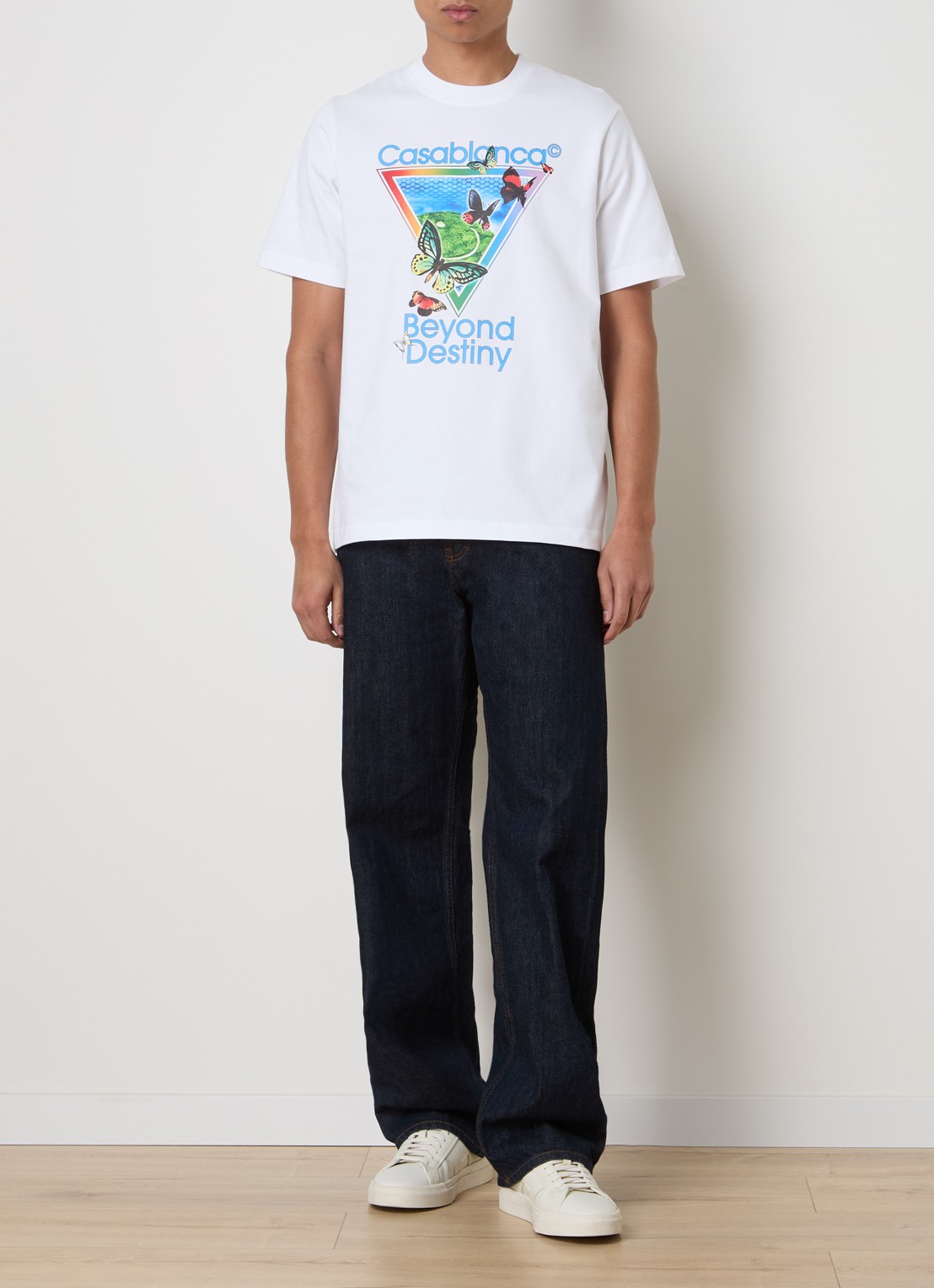 Casablanca Tennis Beyond T-shirt met logoprint - voorkant 2 wit
