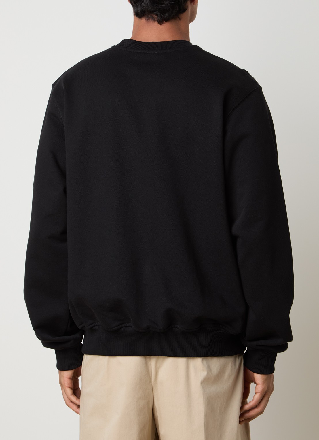 Casablanca Tennis Club sweater met logoprint - achterkant zwart