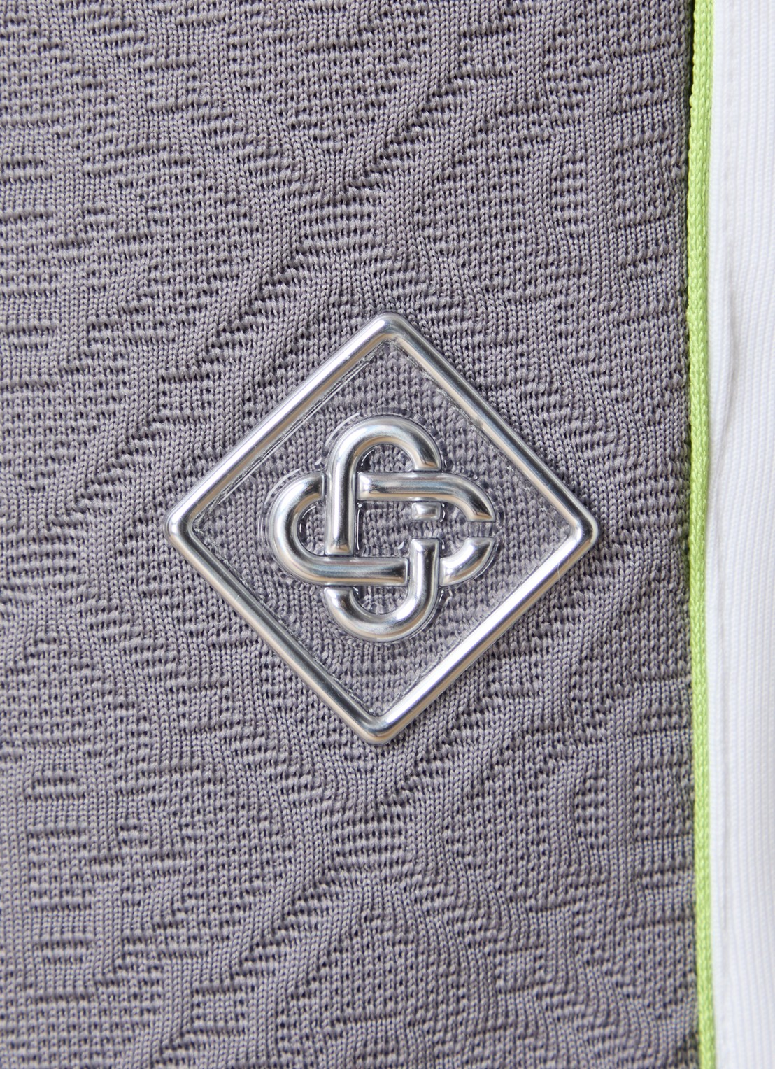 Casablanca Tennis straight fit trackpants met logoprint - detail 6 grijs