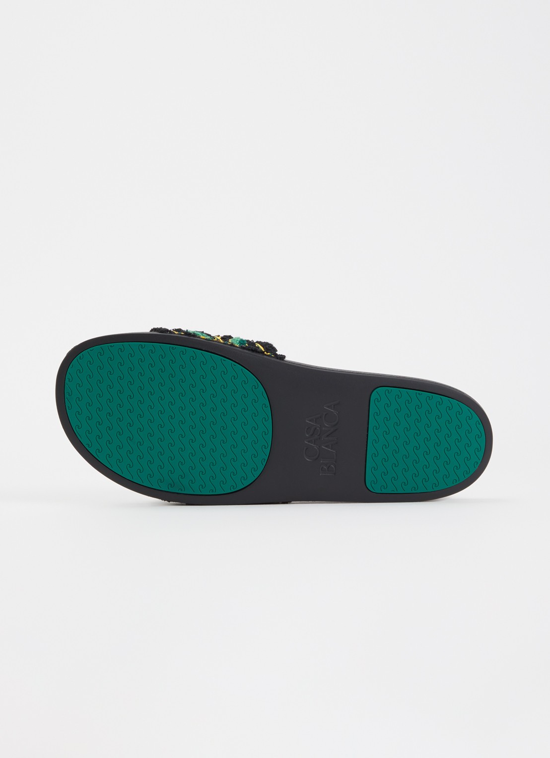 Casablanca Terry slipper met logo - detail 4 zwart