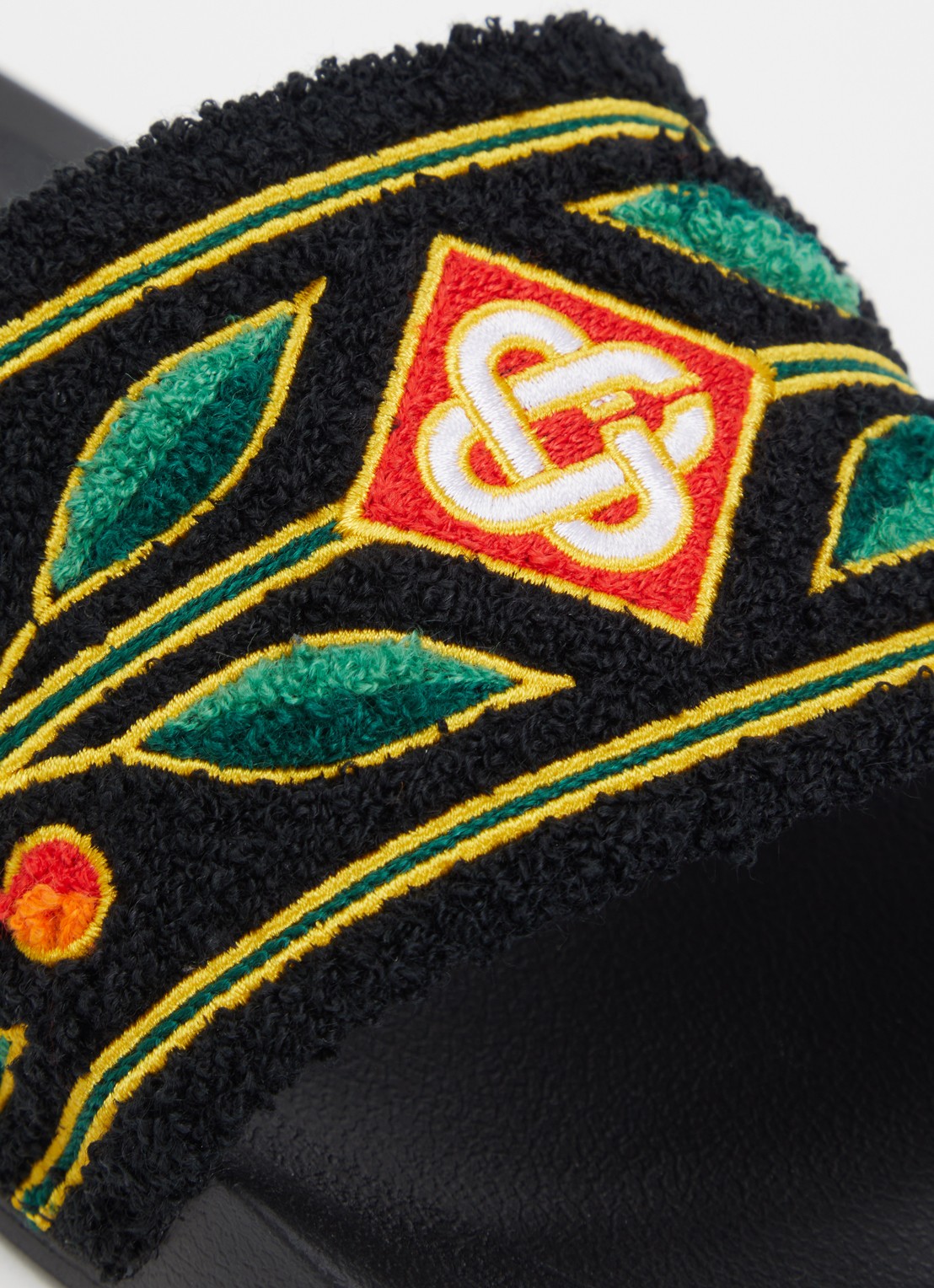 Casablanca Terry slipper met logo - detail 5 zwart